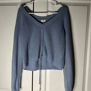 Blue cropped Sweater (Medium)